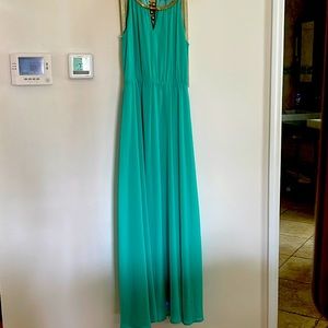 Papaya | Dresses | Turquoise Aqua Maxi Greek Goddess Style Dress From  Papaya Size M | Poshmark